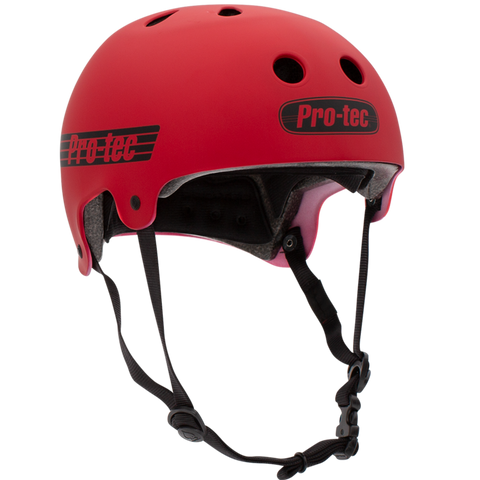 Pro-Tec Old School Certified Helmet (Matte Red)