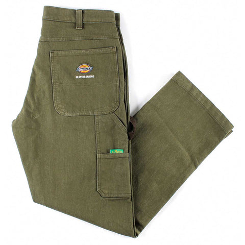 Dickies Skate Vincent Alvarez Regular Fit Denim Pants (Military Green Washed Denim)