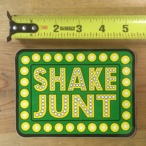 SHAKE JUNT "Box Logo" Sticker (4" x 5.5")