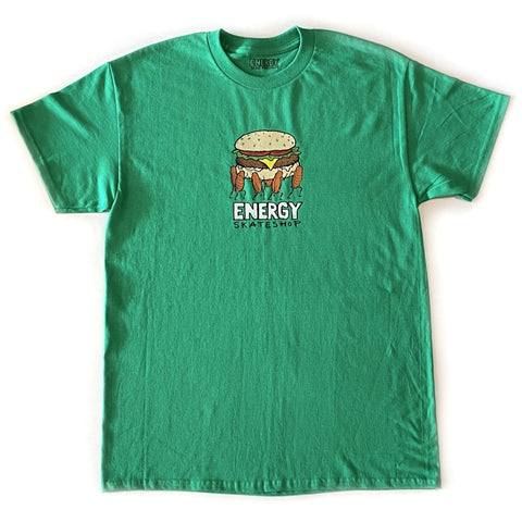 Energy x Skate Shop Day Roach Burger T-Shirt (Green)