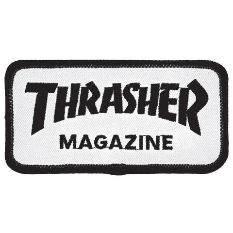 THRASHER "Magazine Logo" Patch (White)