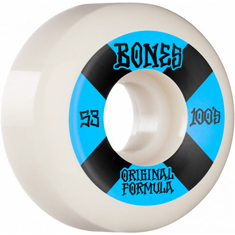 Bones 100's V5 Sidecut 53mm Wheels (White)