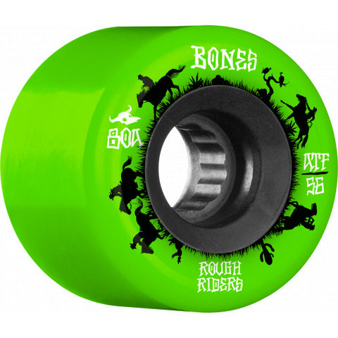 Bones ATF Rough Rider Wranglers 56mm 80A Wheels (Green)