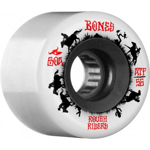 Bones Rough Rider Wranglers ATF 56mm 80A Wheels (White)