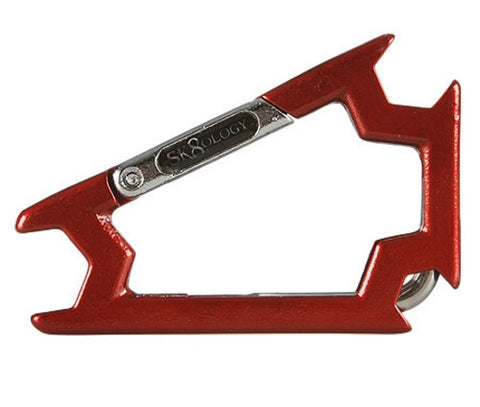 Sk8ology Carabiner Skate Tool (Red / Silver)