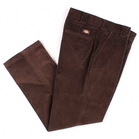 Dickies Corduroy Flat Front Pants (Chocolate Brown)