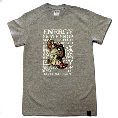 ENERGY SKATE SHOP "Prosperity" T-Shirt (Grey)