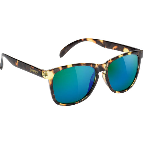 GLASSY "Deric" Sunglasses (Tortoise / Green Mirror)