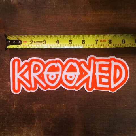 KROOKED Logo Sticker (3" x 9.5")
