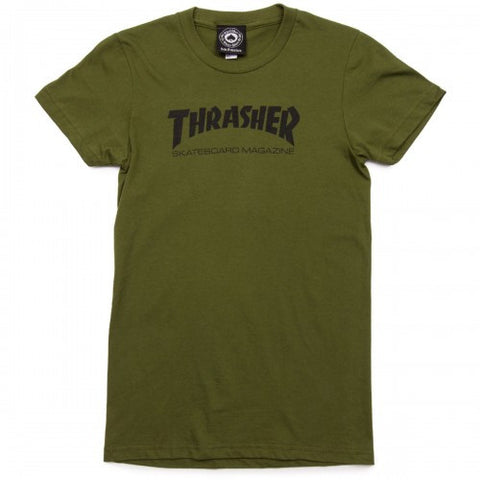 THRASHER "Skate Mag" Girls T-Shirt (Olive)