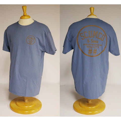 SCUMCO & SONS "Proprietor" Logo T-Shirt (Harbor Blue)
