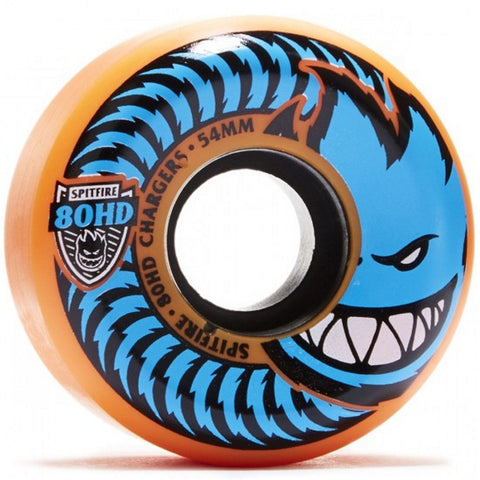 SPITFIRE "80HD Chargers" Conical Wheels (Orange): 54mm