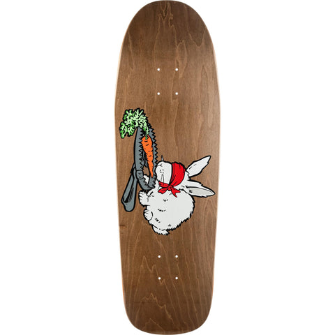 101 Natas Bunny Trap Reissue Screen Printed Deck 9.8" (Brown Stain)