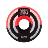 Welcome Orbs Apparitions Split 53mm Wheels (Neon Coral/Black)