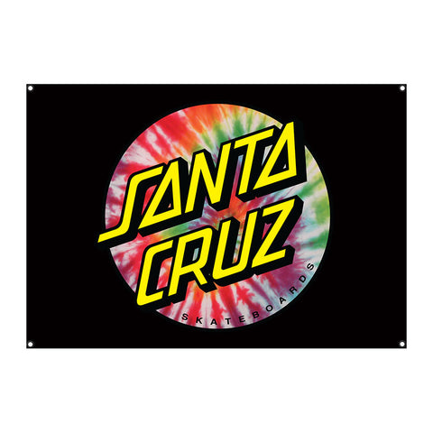 Santa Cruz Dot Flag Cloth Banner (Tie Dye) 32" x 46"