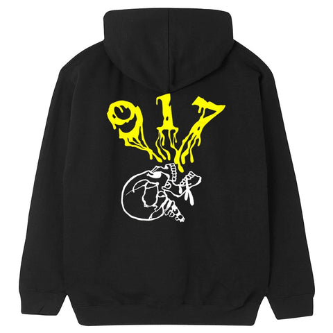 Call Me 917 Skull Hooded Sweatshirt (Black)