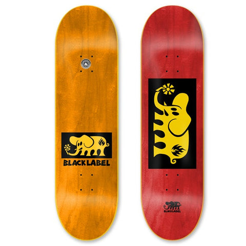 Black Label Elephant Yellow Block Assorted Stains Deck 8.25″