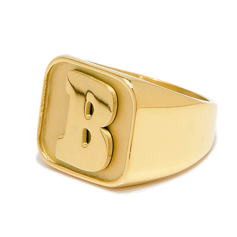 Baker Capital B Gold Ring