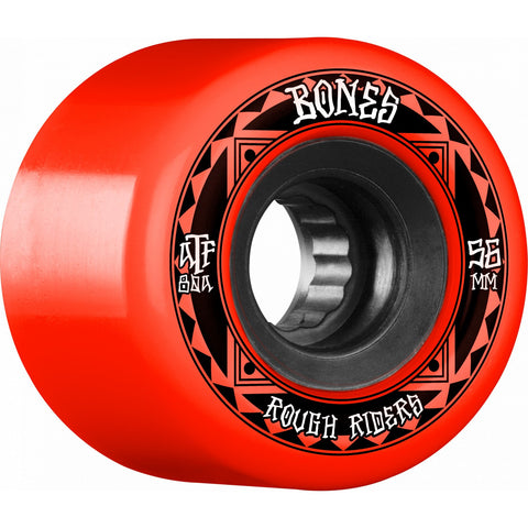 Bones ATF Rough Rider Runners 56mm 80A Wheels (Red)