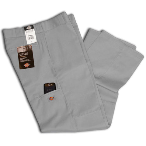 Dickies Loose Fit Double Knee Twill Work Pants (Silver)