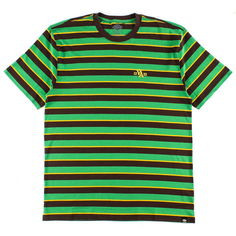 Dickies Skate Vincent Alvarez Stripe T-Shirt (Green Leaf Stripe)