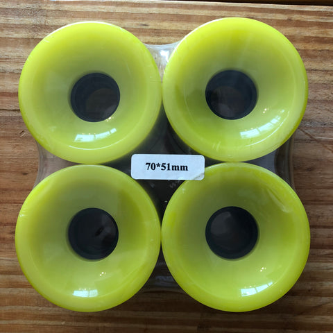 Longboard Wheels 70mm / 78A Yellow