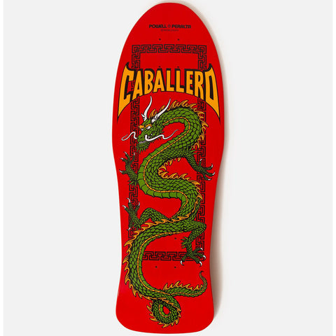 Powell Peralta Steve Caballero Chinese Dragon Fire Red Skateboard Deck - 10"
