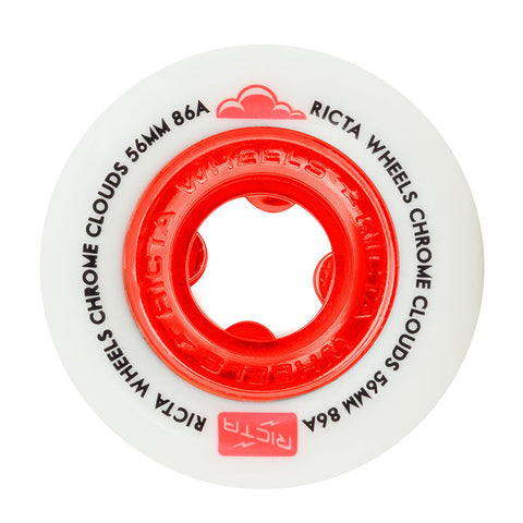 Ricta Chrome Clouds 56mm 86A Wheels (Red)