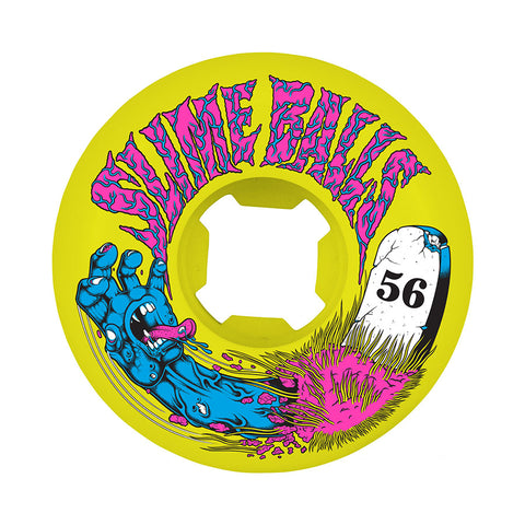 Santa Cruz Slime Balls Grave Hand Speed Balls 56mm 99A Wheels (Yellow)