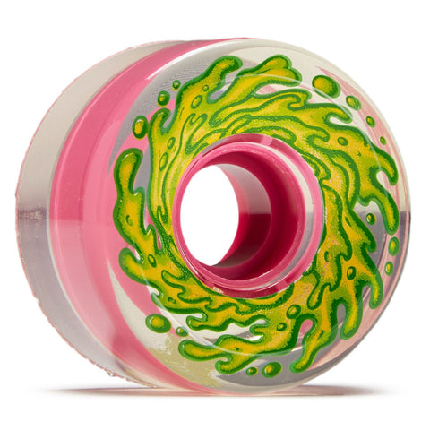 Santa Cruz Slime Balls 60mm 78A Wheels (Clear / Pink)