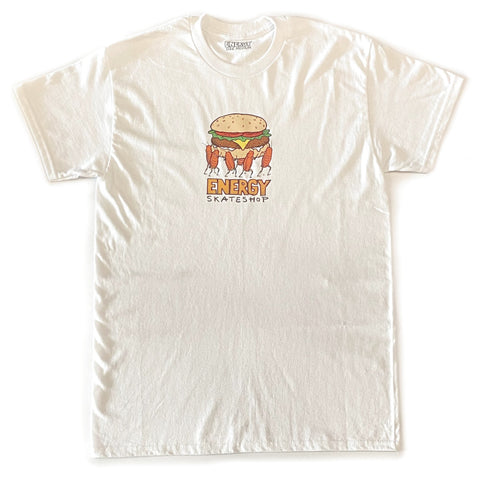 Energy x Skate Shop Day Roach Burger T-Shirt (White)