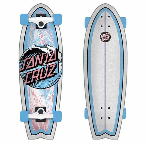 Santa Cruz Wave Dot 8.8 x 27.7 Shark Cruzer Complete