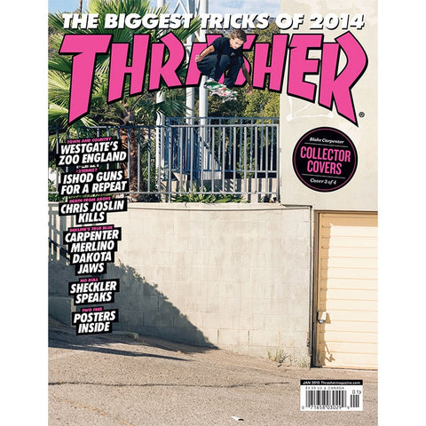 THRASHER MAGAZINE: Jan 2015 Issue (Blake Carpenter Cover)