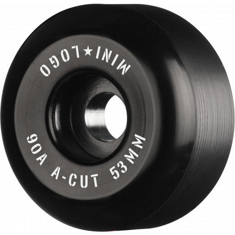 Mini Logo A-Cut Hybrid 53mm 90A Wheels (Black)