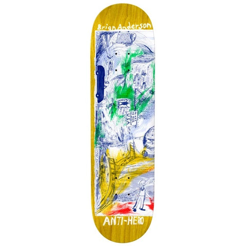 Antihero Brian Anderson SF Then and Now Skateboard Deck 8.5"