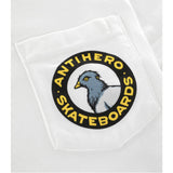 Antihero Pigeon Pocket Round T-Shirt (White)