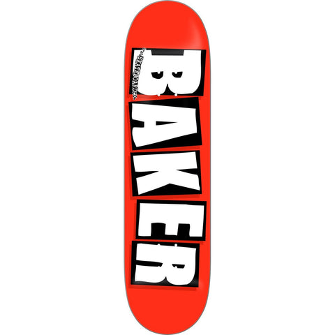 Baker Brand Logo Deck (White) 8.125"