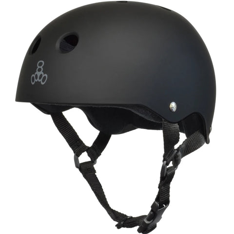 Triple Eight Sweatsaver Helmet All Black Rubber