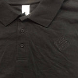 ENERGY SKATE SHOP "Enron" Embroidered Logo Polo Shirt (Black / Black)