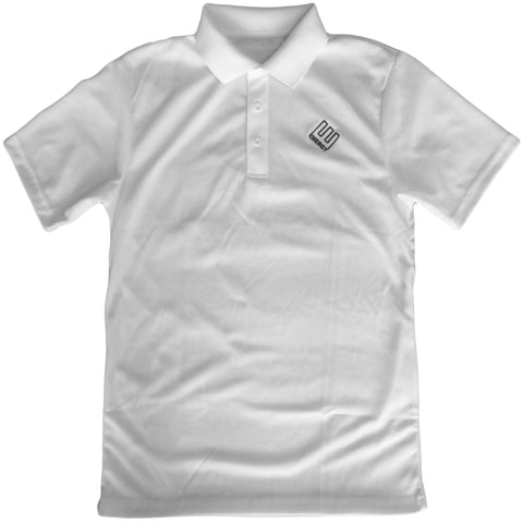 ENERGY SKATE SHOP Embroidered Enron Logo Sport-Tek Polo Shirt (White)