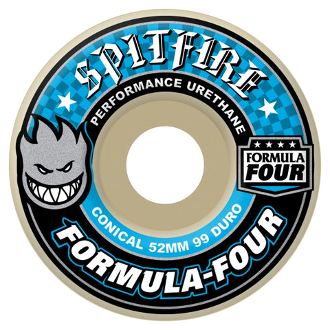 SPITFIRE Formula Four Conical Wheels: 52mm / 99A