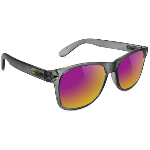 GLASSY "Leonard" Sunglasses (Dark Grey/ Purple Mirror)