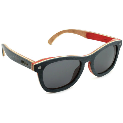 GLASSY "Deric" Polarized Sunglasses (Skateboard Wood)