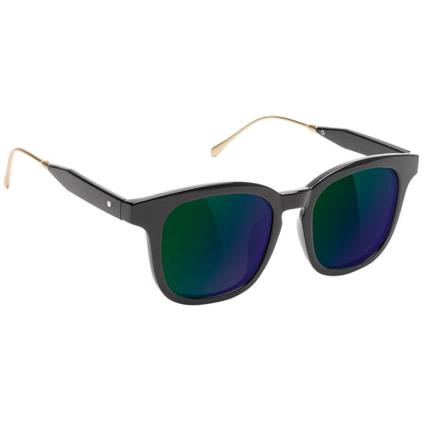GLASSY "Royal" Sunglasses (Black / Green Mirror)