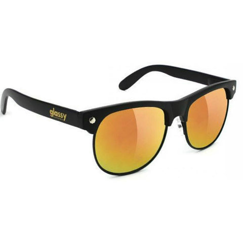 GLASSY "Shredder" Sunglasses (Matte Black / Red Mirror)