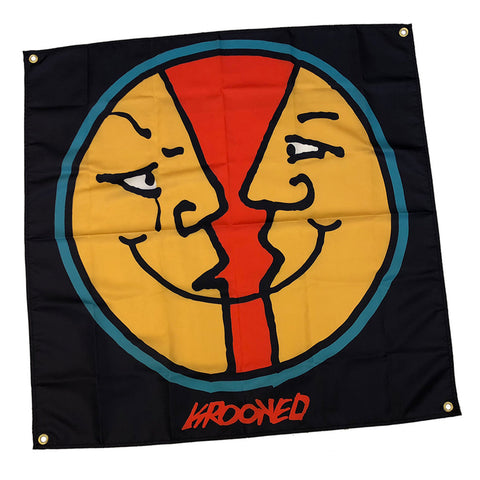 Krooked Moonface Cloth Banner 36" x 36"