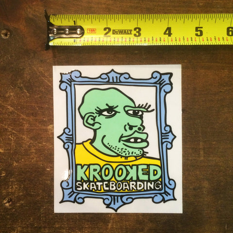 KROOKED Mark Gonzales Frame Sticker (5.25" x 4.5")