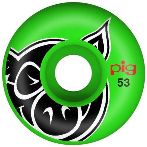 Pig Head ProLine 53mm 101A Wheels (Green)