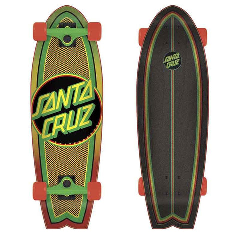 Santa Cruz Rasta Weave Dot 8.8 x 27.7 Shark Cruzer Complete