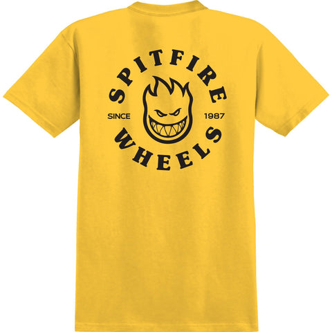 SPITFIRE "Classic Bighead" T-Shirt (Mustard / Black)